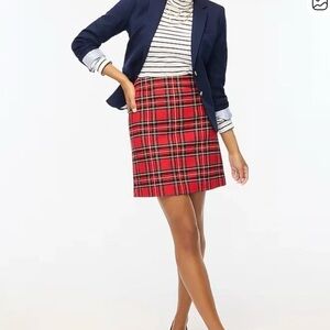 J Crew Tartan Plaid Red Skirt 🆕Brand New with Tag!